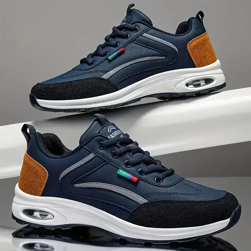 Men's Breathable Mesh Casual Sneakers – Lace-Up Walking Shoes Casual Sneakers Axl