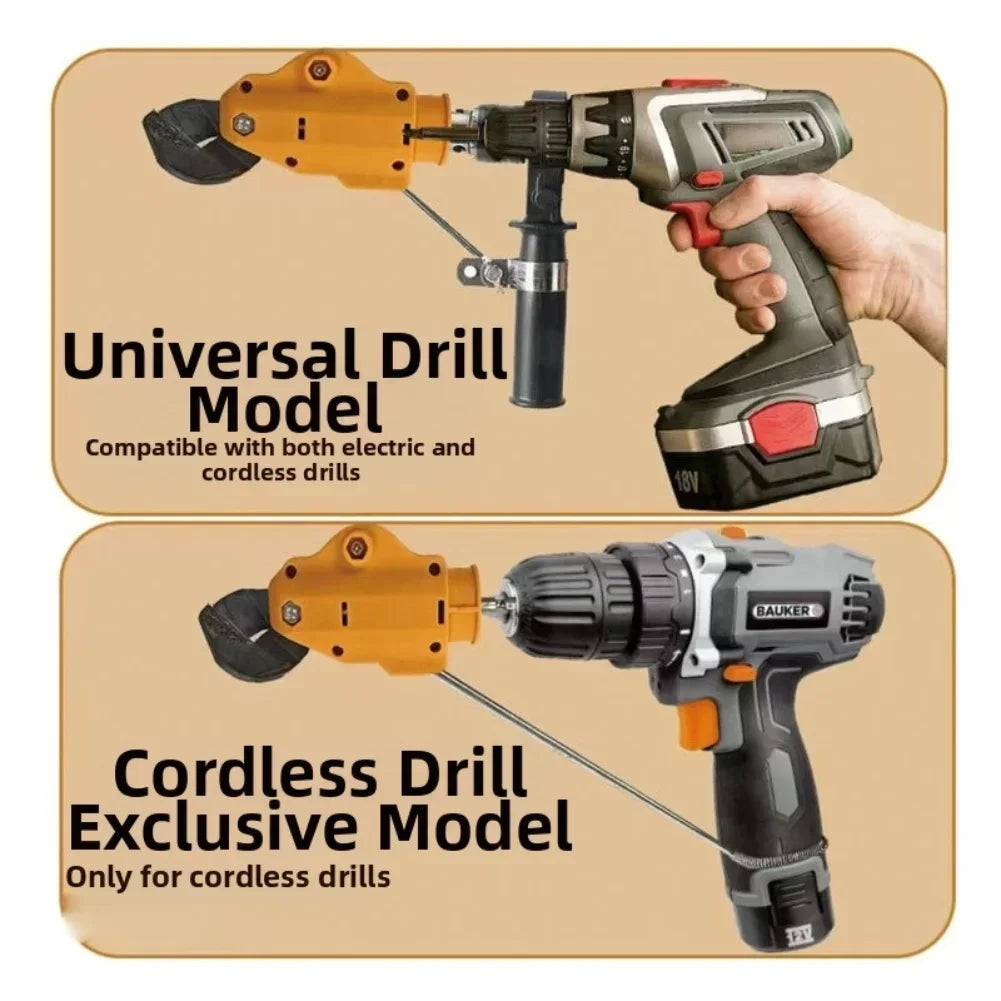 Drill-to-Shear Attachment – Electric Drill Sheet Metal Cutter Drill Shear Attachment Axl