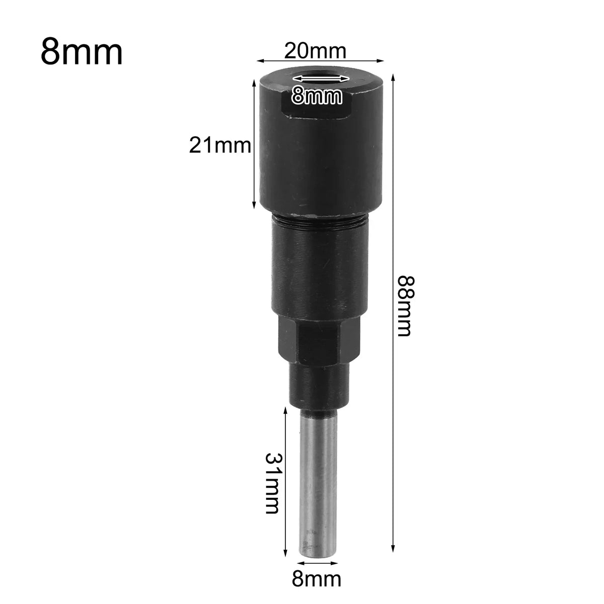 Router Bit Extension Rod – 1/4", 8mm & 1/2" Shank | CNC Router Bit Extension Axl 8mm China Mainland