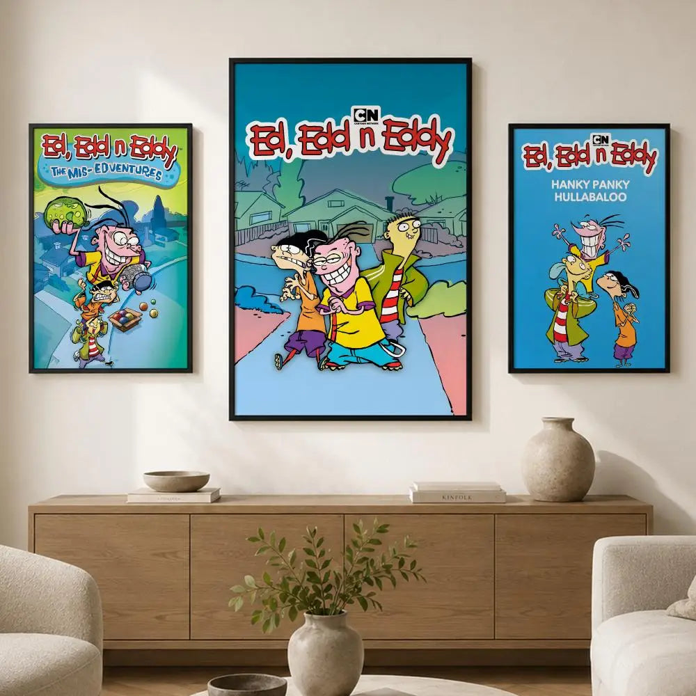 Ed Edd n Eddy Peel-and-Stick PVC Wall Poster – HD Art Wall Art Poster Axl