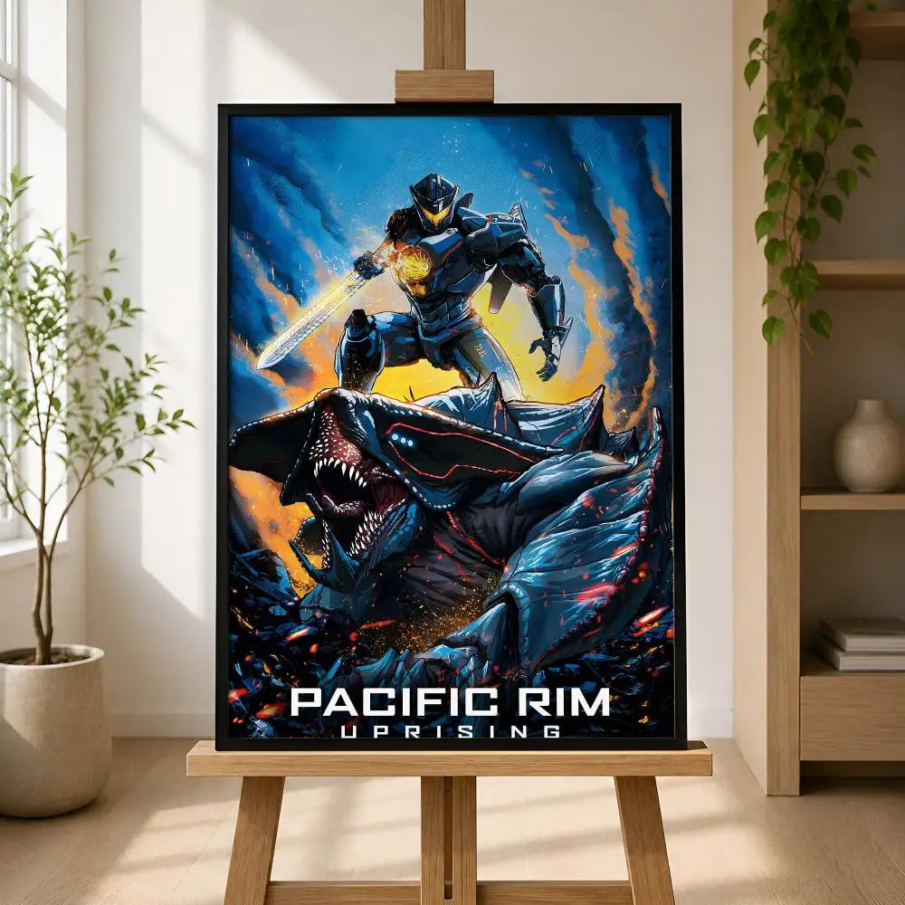Pacific Rim Movie Poster – Self-Adhesive HD Wall Art Decor Movie Wall Poster Axl