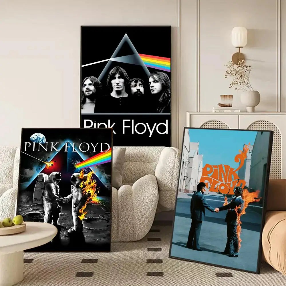 Pink Floyd Band Poster Self-Adhesive Wall Art Sticker Wall Art Sticker Axl