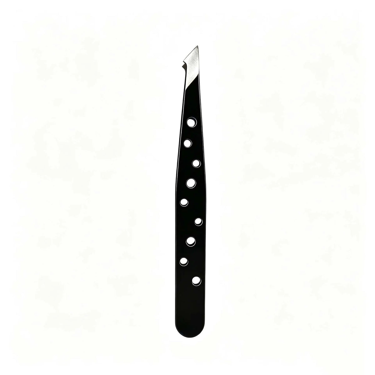 Stainless Steel Slant Tip Eyebrow Tweezers | Makeup Tool Eyebrow Tweezers Axl Black round-hole eye 1