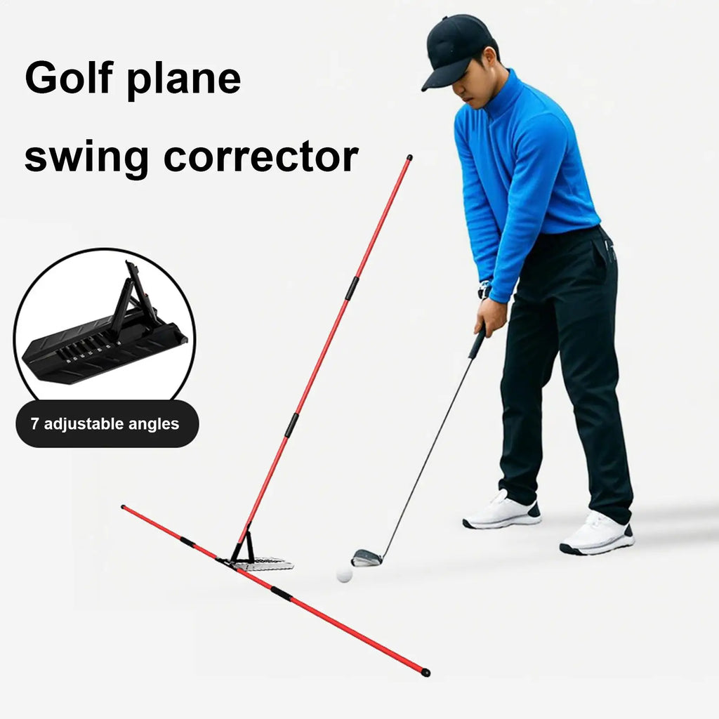 Portable Golf Swing Trainer – Alignment Stick Swing Plane Aid Golf Swing Trainer Axl