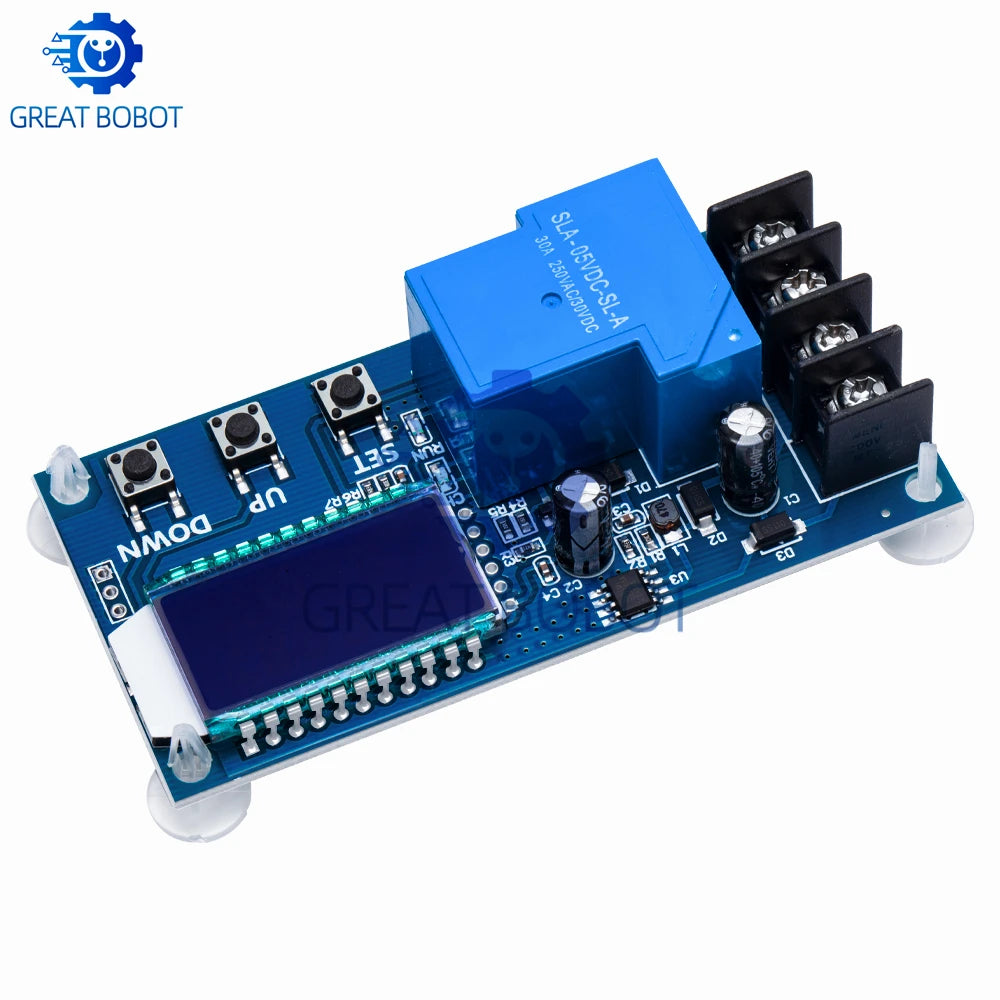 30A Battery Charging Control Module 6-60V LCD Display & Timer Battery Charge Controller Axl
