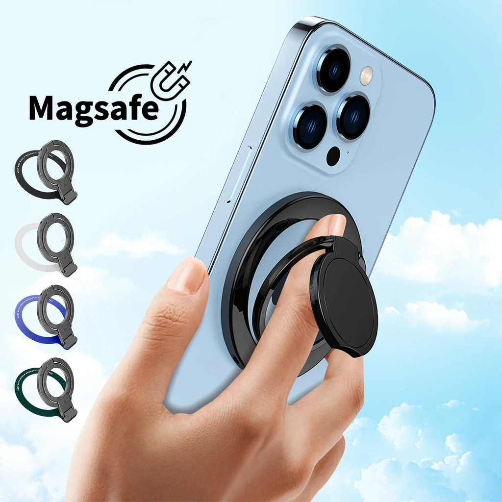 Magnetic Foldable Ring Grip & Stand for MagSafe iPhone Phone Ring Stand Axl