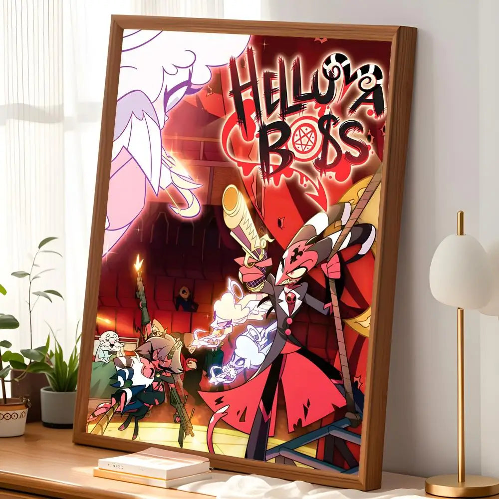 Helluva Boss HD PVC Wall Art Poster – Self-Stick Waterproof Wall Art Poster Axl