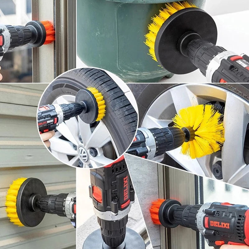 5-Inch Electric Drill Scrubber Brush for Car Tires & Tiles Drill Scrubber Brush Axl