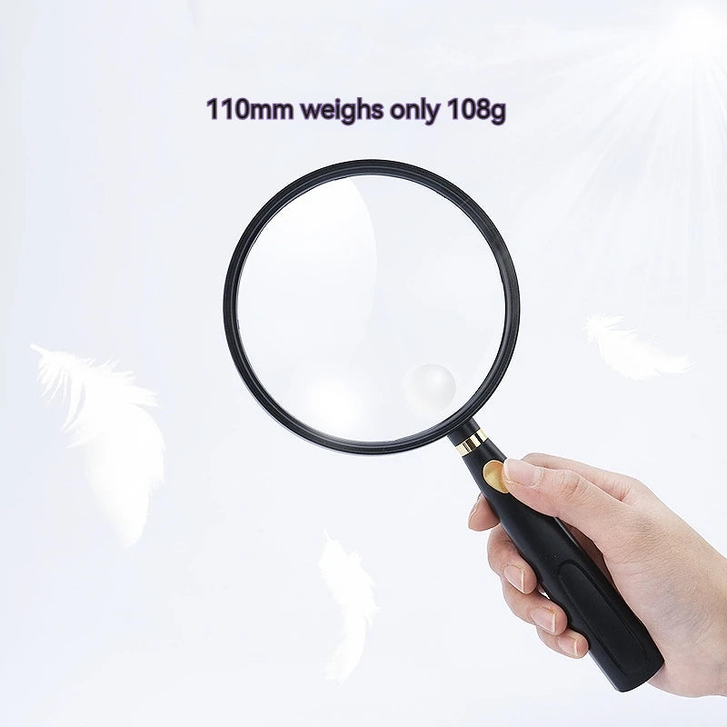 Handheld Magnifying Glass – HD Optical Glass Lens | Reading Handheld Magnifier Axl