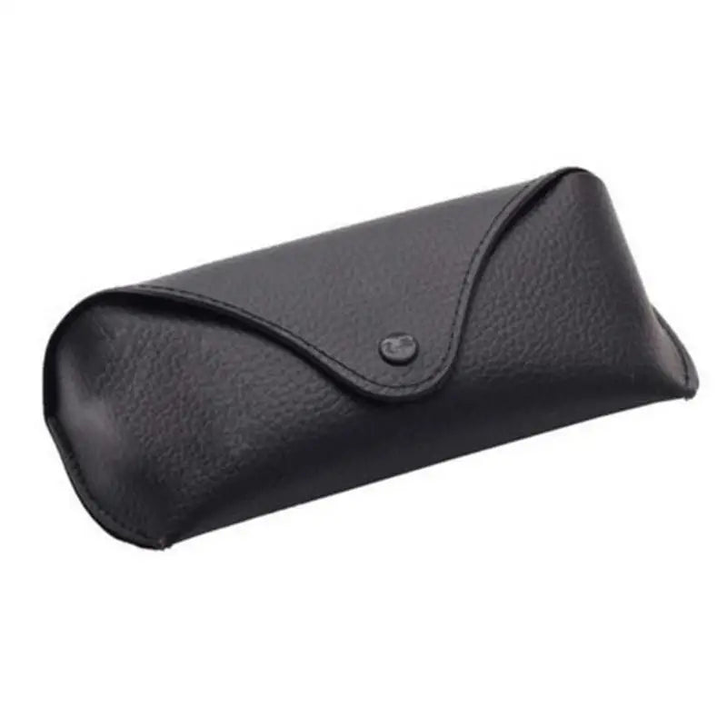 Faux Leather Eyeglasses & Sunglasses Case – Unisex Holder Box Eyeglasses Case Axl Black