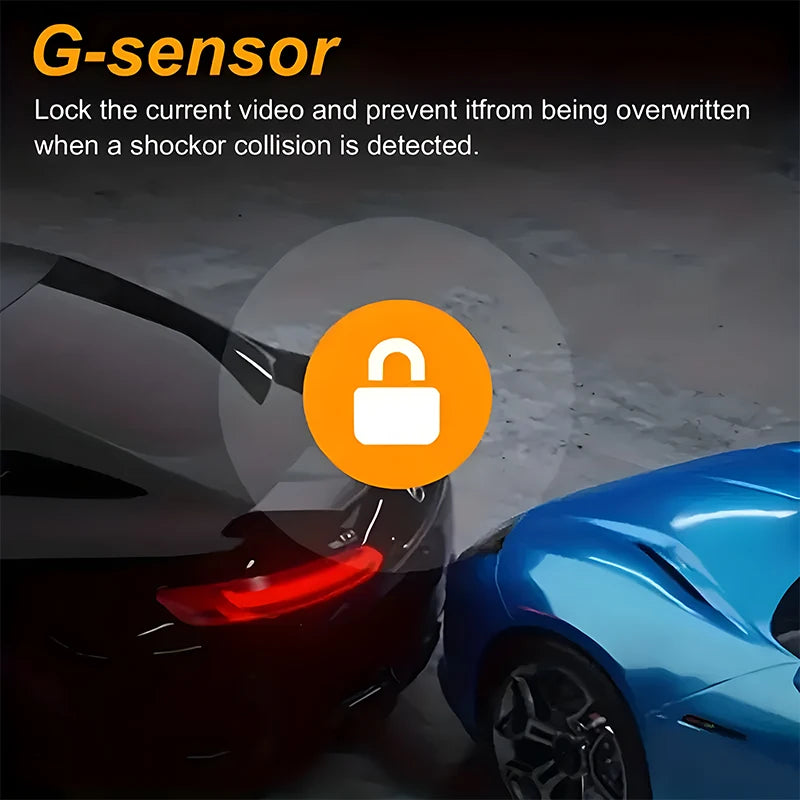 Dual Lens Car Dash Cam – 1080P Front & 720P Interior Night Vision Dual Lens Dash Cam Axl