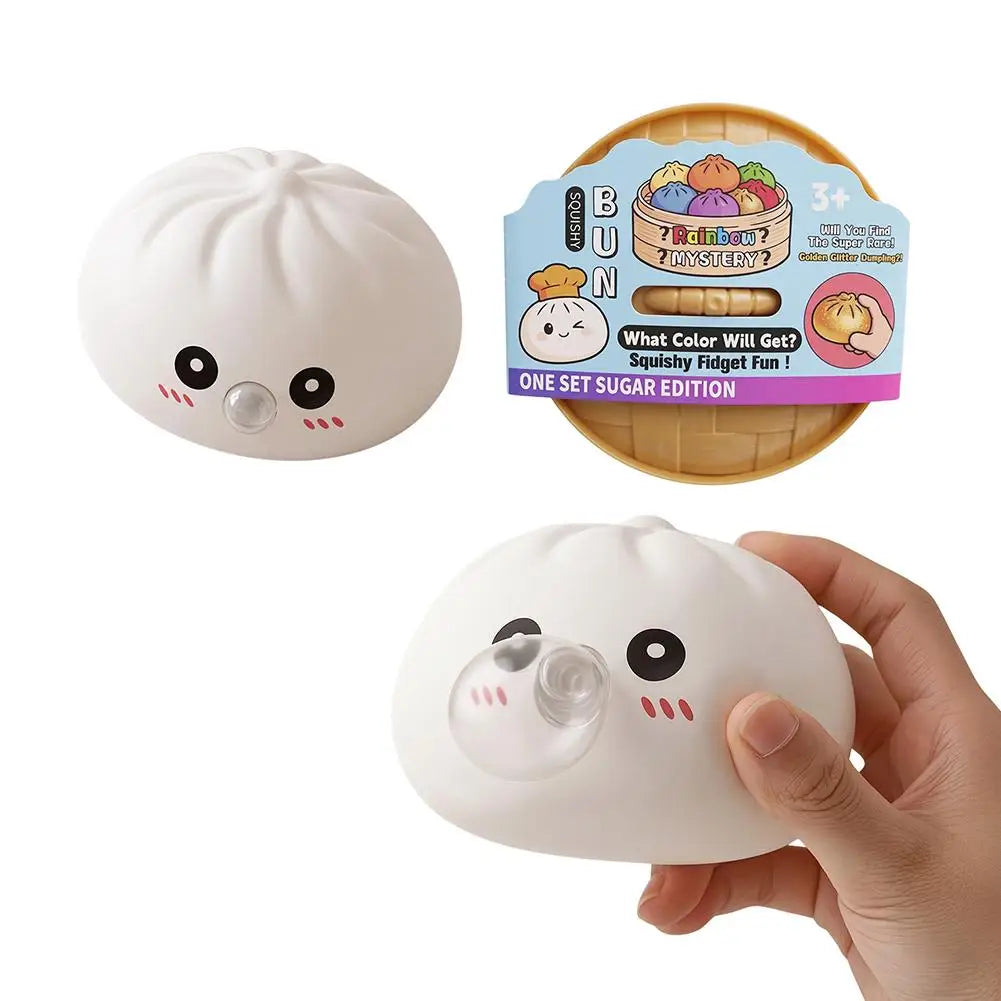 Squishy Dumpling Fidget Toy – Slow Rising Bubble Sensory Ball Squishy Fidget Toy Axl White