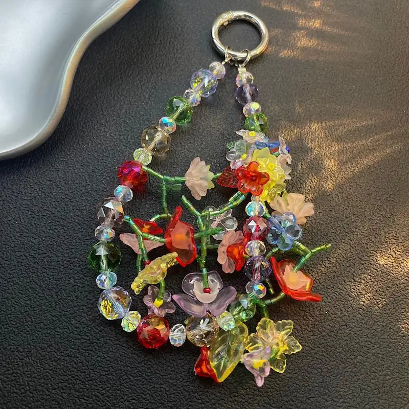 Colorful Beaded Phone Strap – Handcrafted Bag & Key Chain Beaded Phone Strap Axl A1