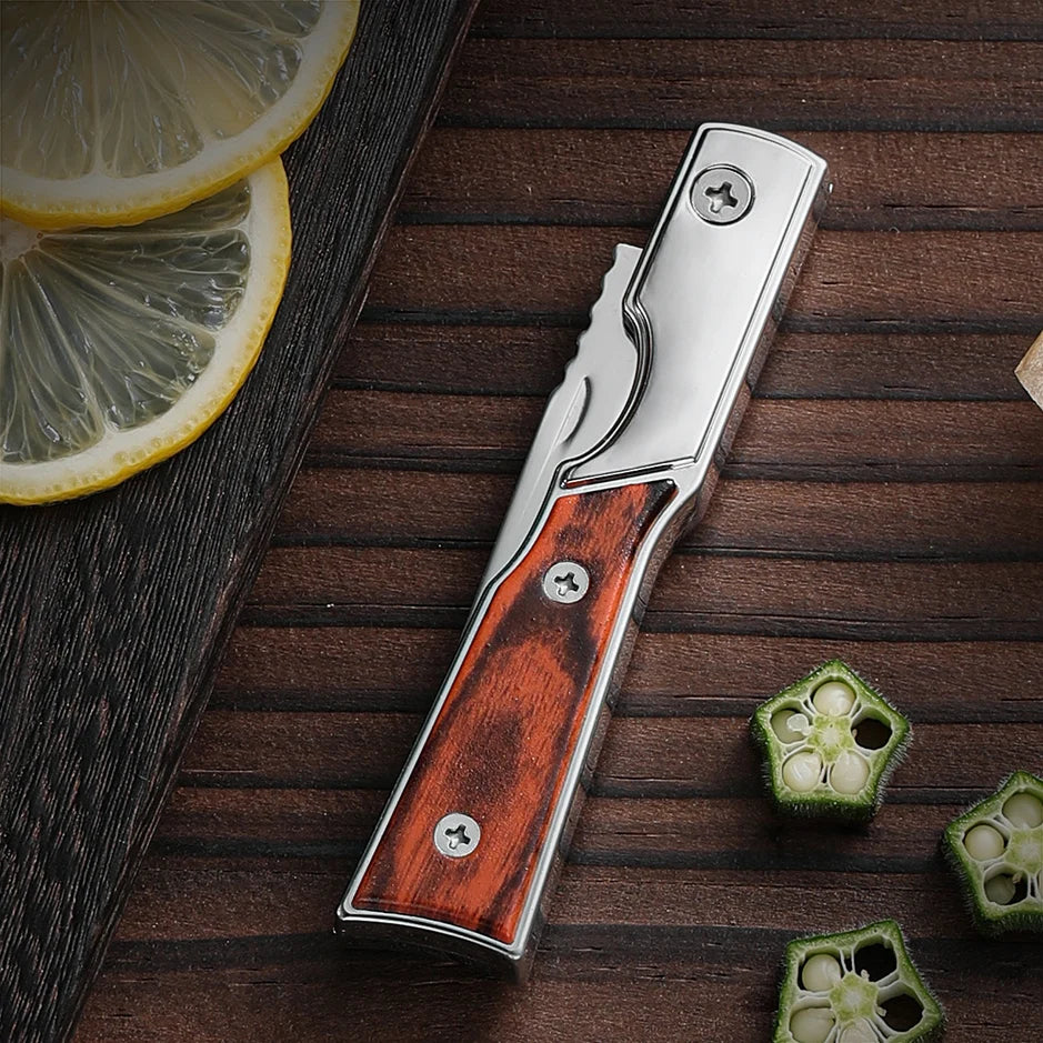 Stainless Steel Folding Camping Knife – Portable Pocket Knife Folding Camping Knife Axl Chocolate