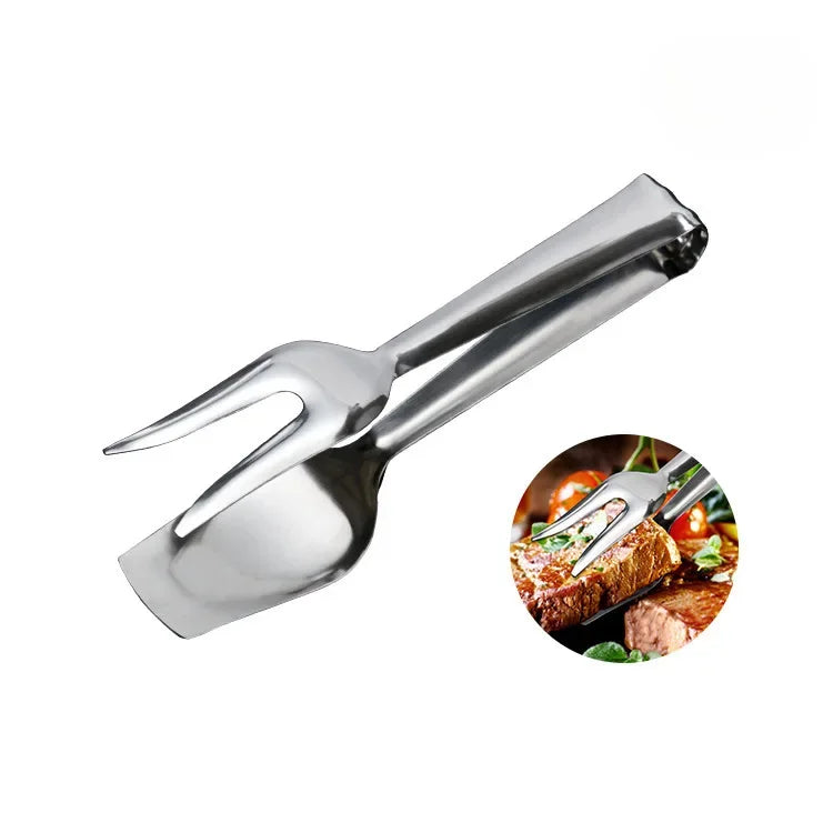 Stainless Steel Food Tongs – Buffet & BBQ Serving Clamp Kitchen Serving Tongs Axl