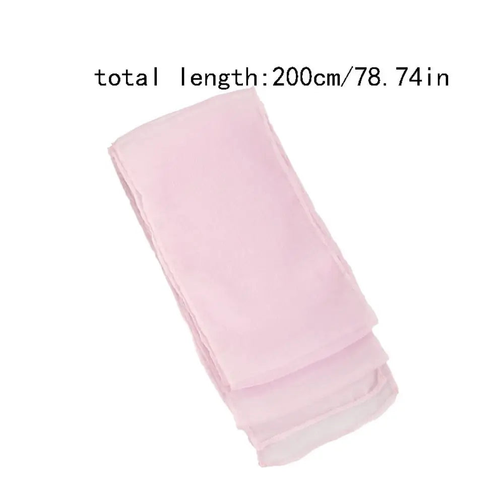 Women's Long Chiffon Scarf – Elegant Silk-Style Neckerchief Chiffon Neck Scarf Axl
