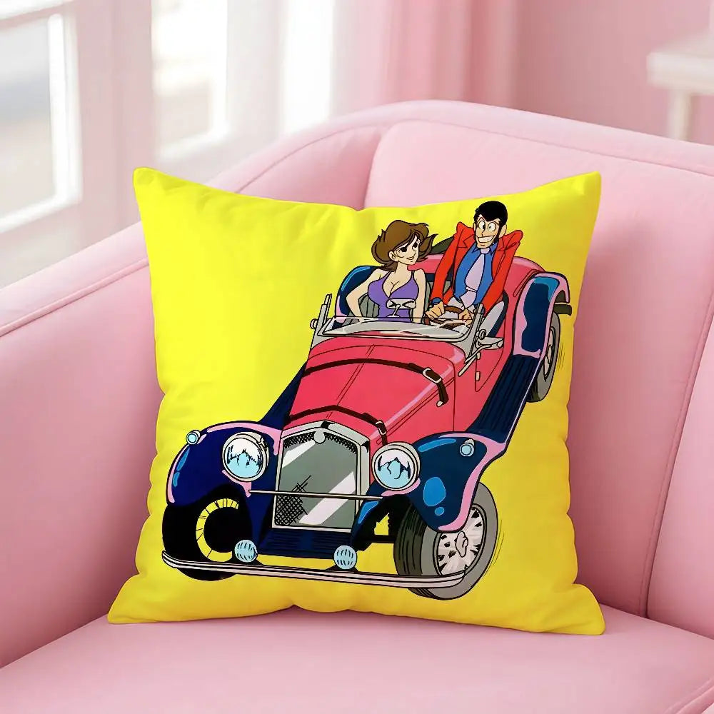 Lupin the Third Anime Pillowcase – Printed Sofa Cushion Cover Anime Cushion Cover Axl 30X30cm z5