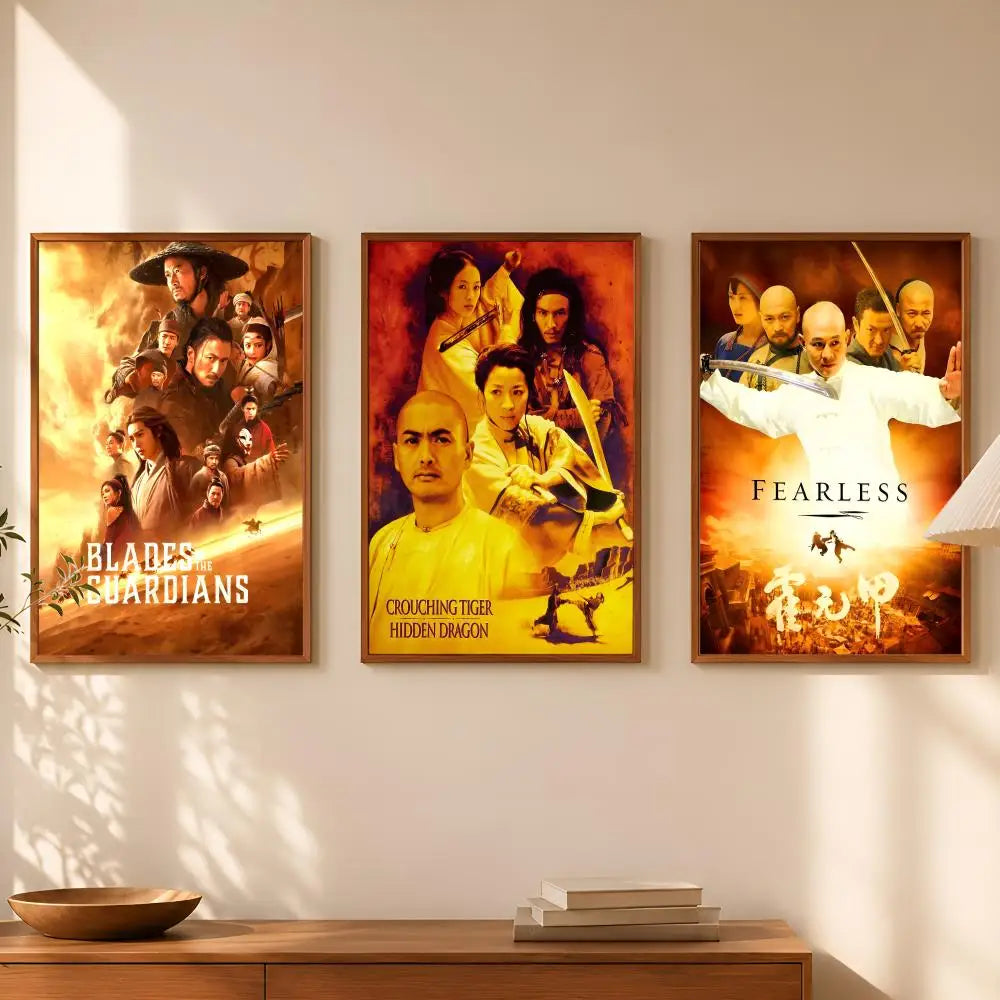 Crouching Tiger Hidden Dragon HD PVC Self-Stick Wall Art Poster Wall Art Poster Axl