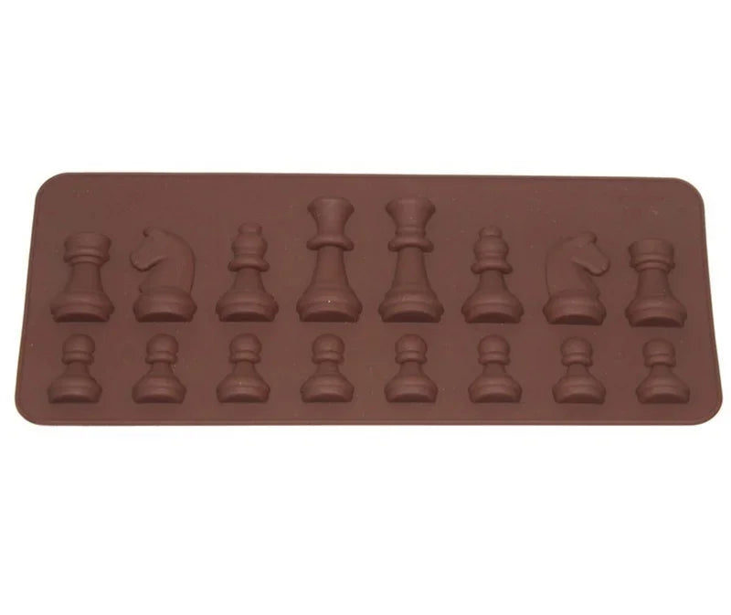 Silicone Chess Piece Mold – Chocolate, Candy & Jelly Baking Silicone Baking Mould Axl Chocolate