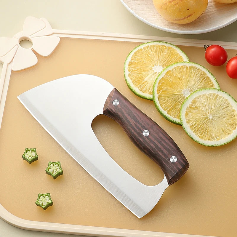 SHENJIU Forged Stainless Steel Chef's Cleaver Knife 20.3cm Chef's Cleaver Knife Axl