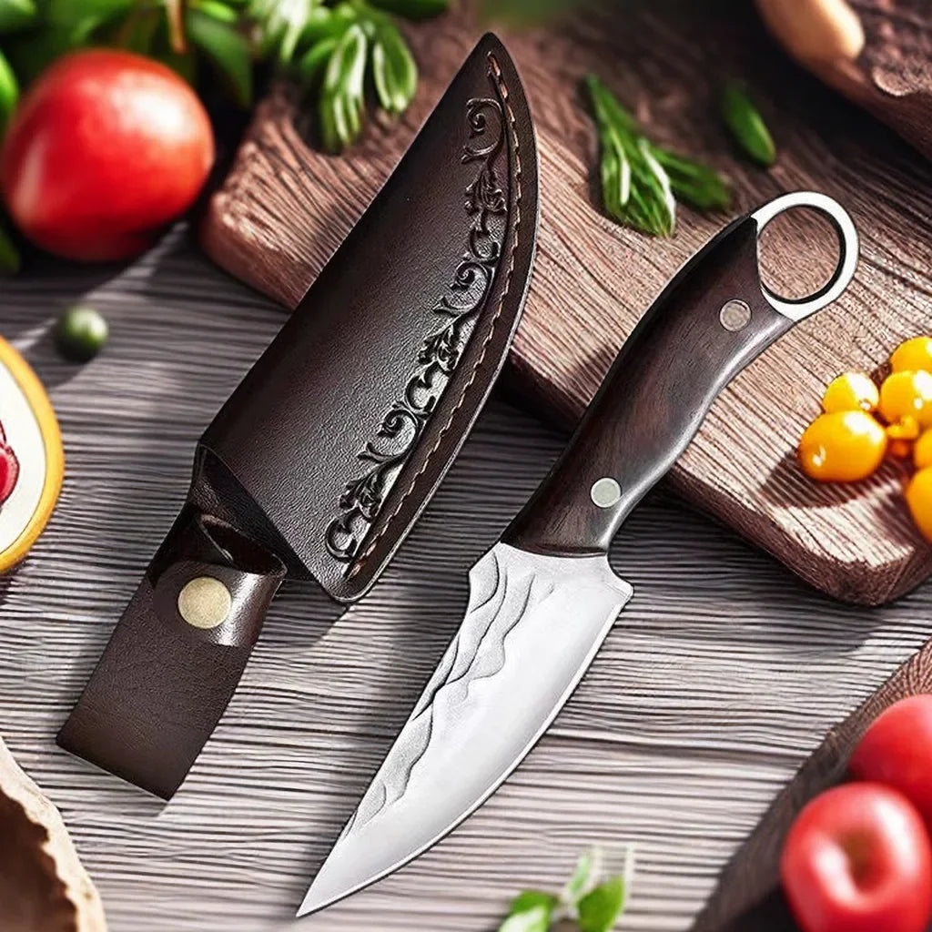 Hand-Forged Butcher Knife – 11" Stainless Steel Kitchen Knife Kitchen Butcher Knife Axl