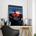UFO Robot Grendizer Anime Canvas Wall Art Frameless Poster Canvas Wall Art Axl Black19 21X30cmFrameless