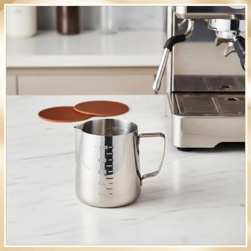 Stainless Steel Milk Frothing Pitcher 350ml 600ml | Latte Jug Milk Frothing Pitcher Axl