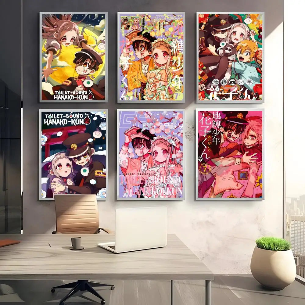 Hanako-kun Anime Self-Adhesive Wall Poster | Sticker Art Anime Wall Poster Axl