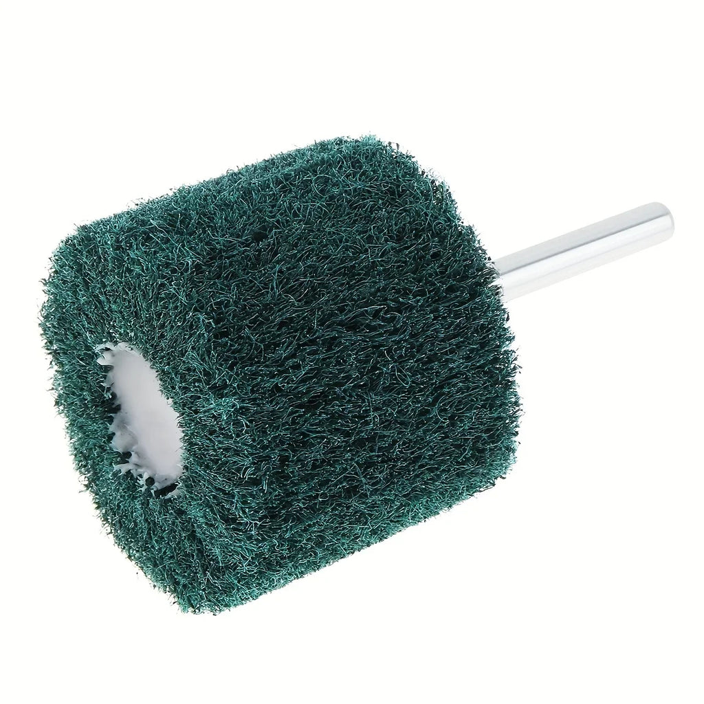 Drill-Mounted Flip Wheel Green Scouring Pad Polishing Brush Drill Polishing Brush Axl