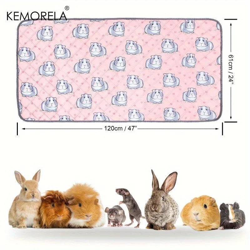 Washable Pet Pee Pads – Pink Hamster Print Non-Slip Mat 1/2 PCS Pet Pee Pad Mat Axl