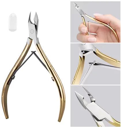 Stainless Steel Nail Clipper for Thick Toenails | Precision Tool Nail Clipper Axl Gold-D501