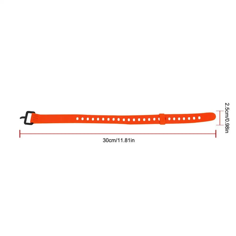 Rubber Utility Cargo Strap with ABS Buckle | Bike & Outdoor Utility Cargo Strap Axl Orange 30cm