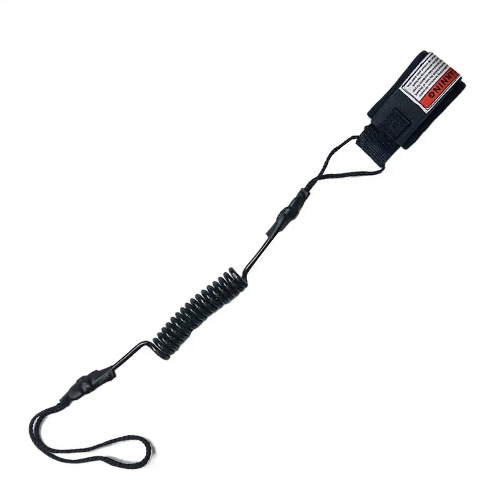 Coiled Bodyboard Leash – TPU Surfboard Safety Wrist Strap Bodyboard Leash Axl Black
