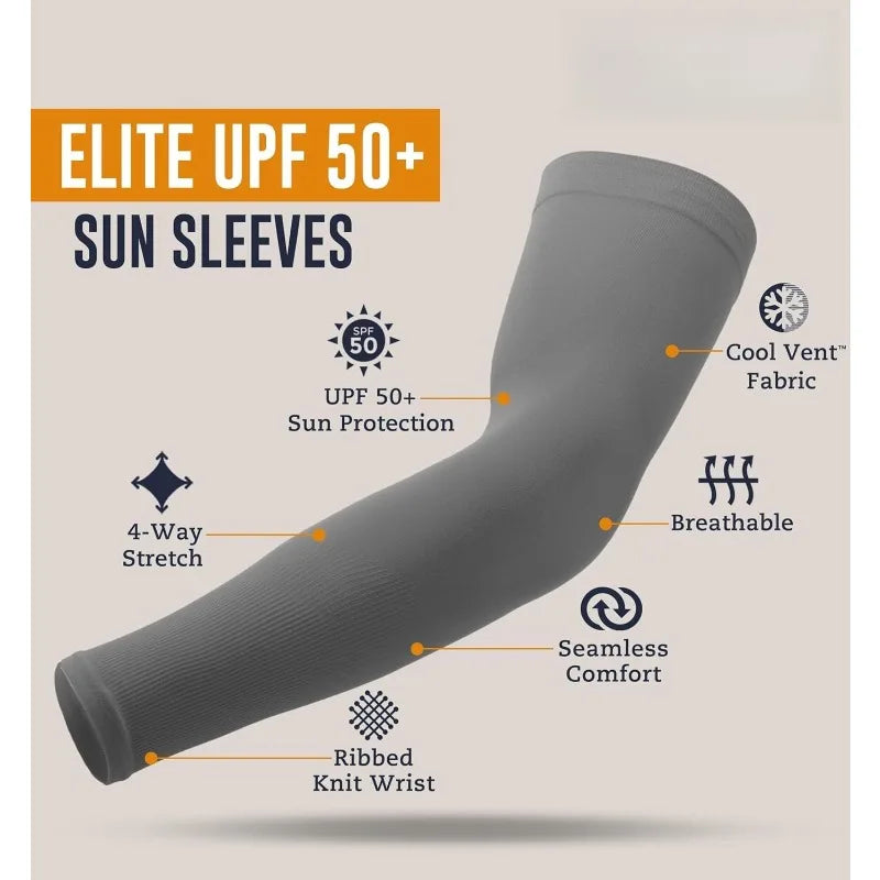 UPF 50+ Cooling Sun Arm Sleeves Set of 3 – Cycling & Running Sun Arm Sleeves Axl