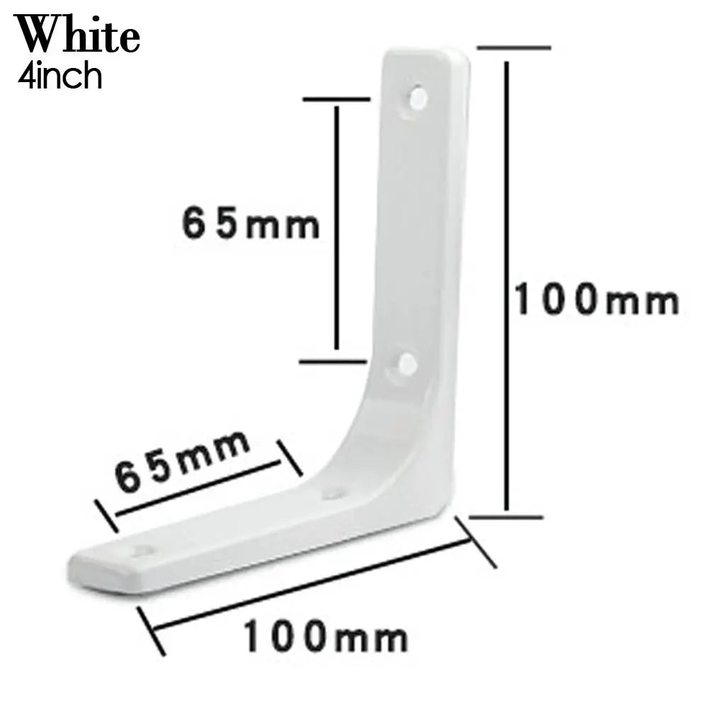 Steel Triangle Shelf Bracket – Wall Mounted Angle Support Shelf Bracket Axl White-4inch