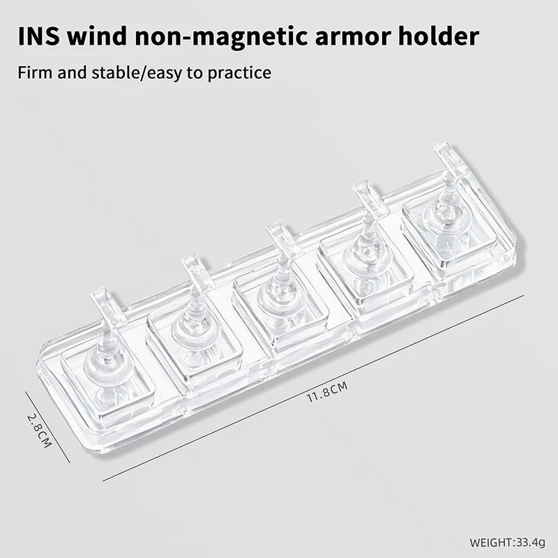 Non-Magnetic Nail Tips Display Stand – 1, 5 or 10 Grids Nail Display Stand Axl