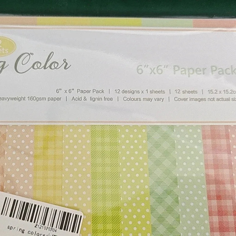 12-Sheet Spring Colors Craft Paper Pad – Scrapbooking & Origami Craft Paper Pad Axl
