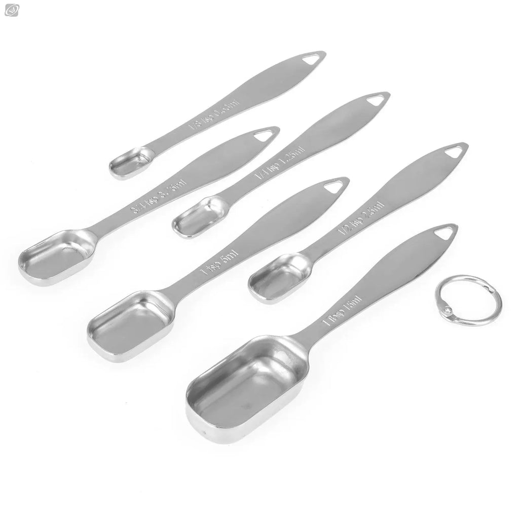13-Pc Stainless Steel Measuring Cups & Spoons Set | Rose Gold Measuring Cups & Spoons Axl