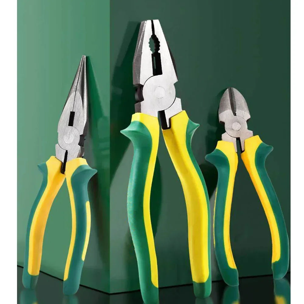 3-Pc 6" Ergonomic Pliers Set – Wire, Diagonal & Needle Nose Pliers Set Axl China Mainland