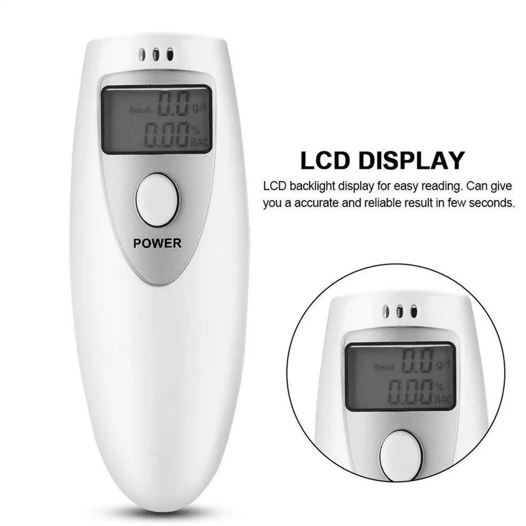 Digital Breathalyzer – Portable Alcohol Breath Tester with LCD Alcohol Breath Tester Axl