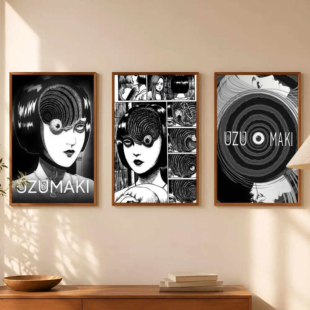 Manga Uzumaki HD PVC Self-Stick Wall Poster – Waterproof Art Wall Art Poster Axl