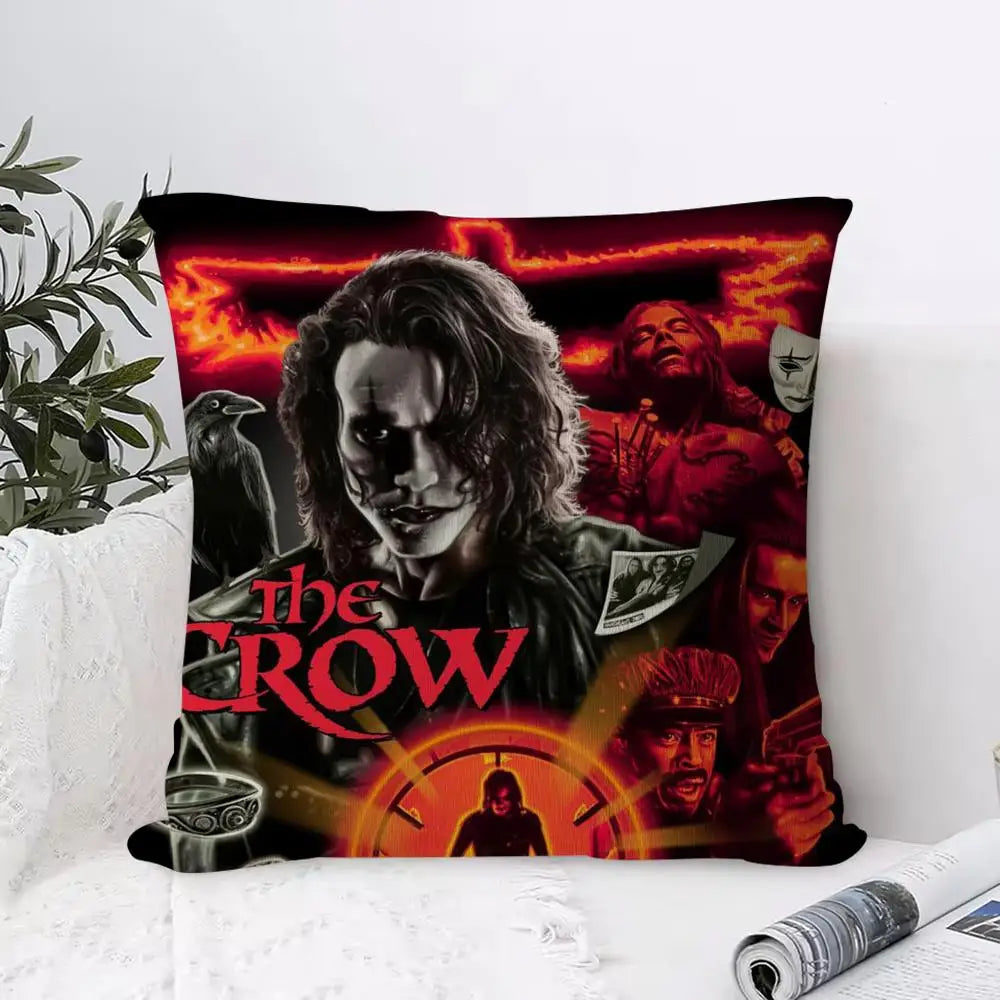 The Crow Movie Pillowcase – Soft Fabric & Concealed Zipper Decorative Pillowcase Axl Black8 30X30cm