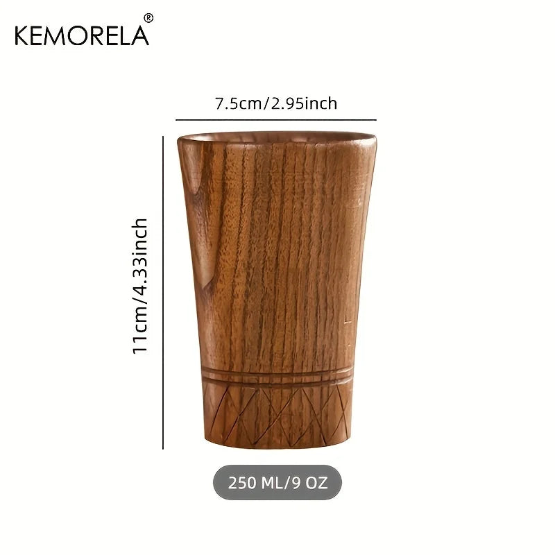 Handmade Natural Wooden Tea Cup – Japan Style Drinkware Wooden Drinkware Cup Axl