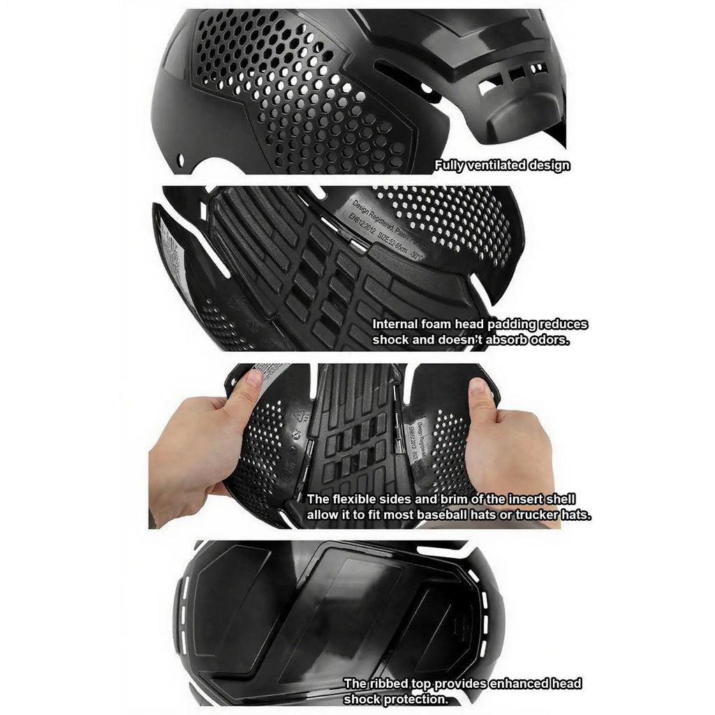 Breathable Bump Cap Insert – ABS Safety Hat for Work & Sports Safety Bump Cap Axl