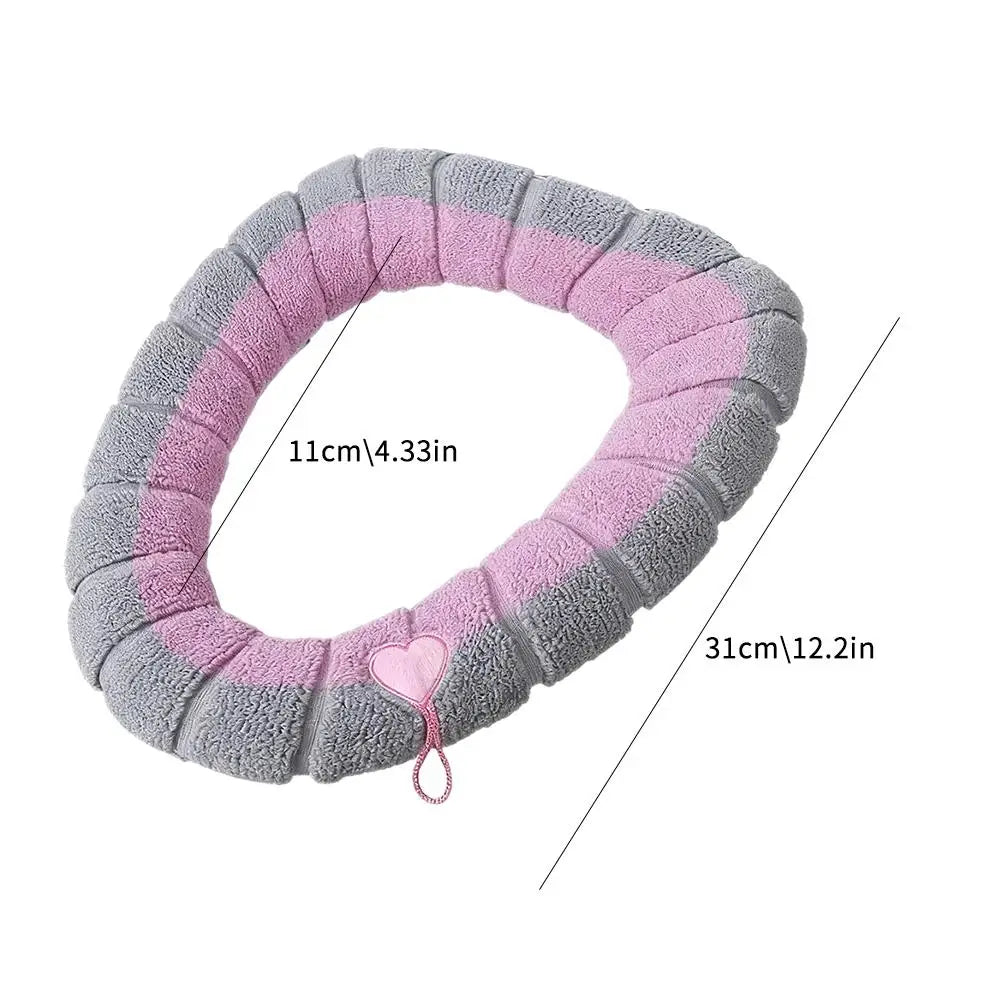 Thick Velvet Toilet Seat Cushion Cover – Universal Fit Toilet Seat Cover Axl