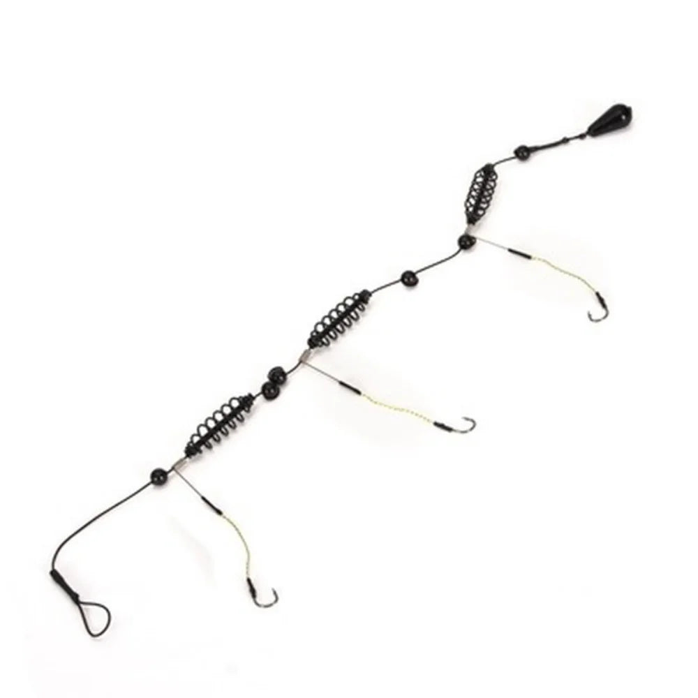Carp Fishing Bait Cage Feeder Set – Jig Hooks Tackle Kit Fishing Feeder Kit Axl