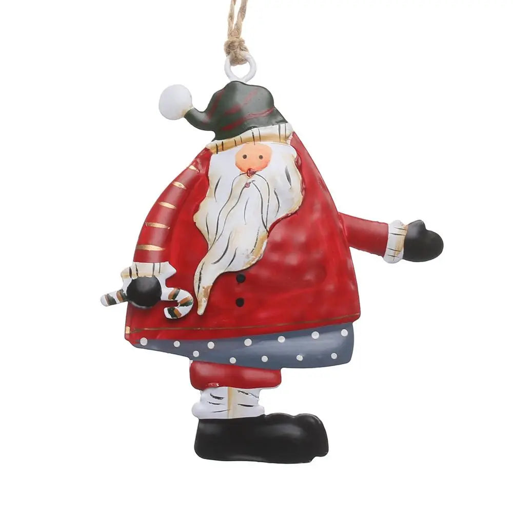 Wrought Iron Christmas Hanging Ornaments – Angel & Santa Christmas Ornament Axl 4-B