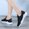 Women's Chunky Platform Sneakers – Height Increasing Trainers Platform Sneakers Axl black 40