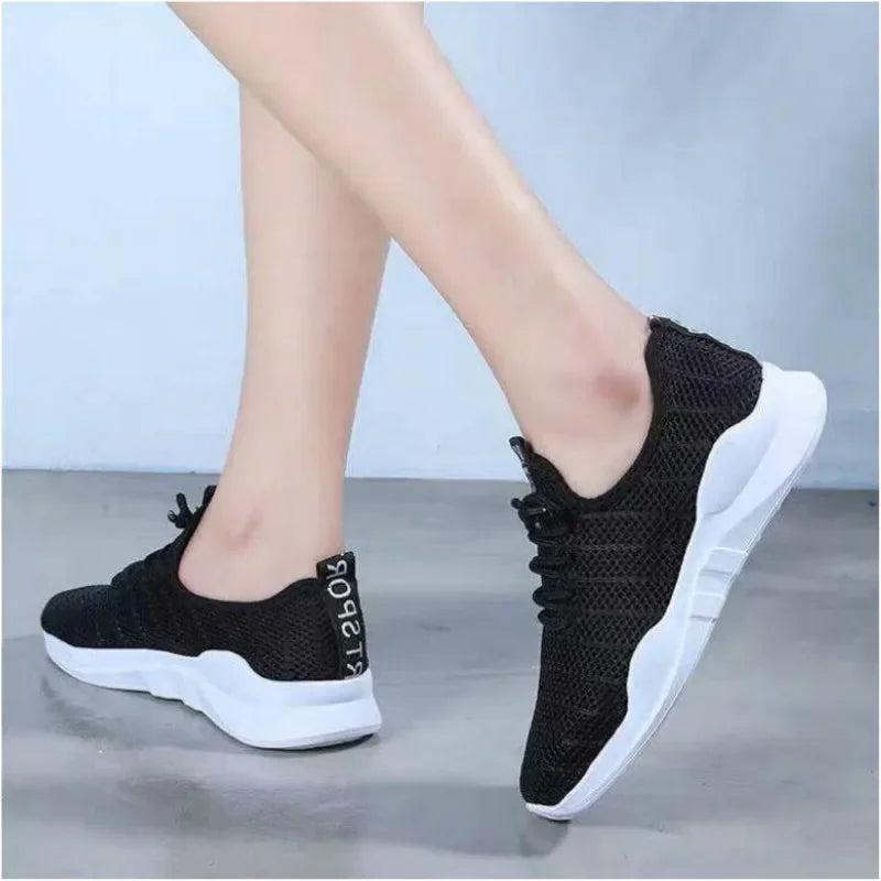 Women's Chunky Platform Sneakers – Height Increasing Trainers Platform Sneakers Axl black 40