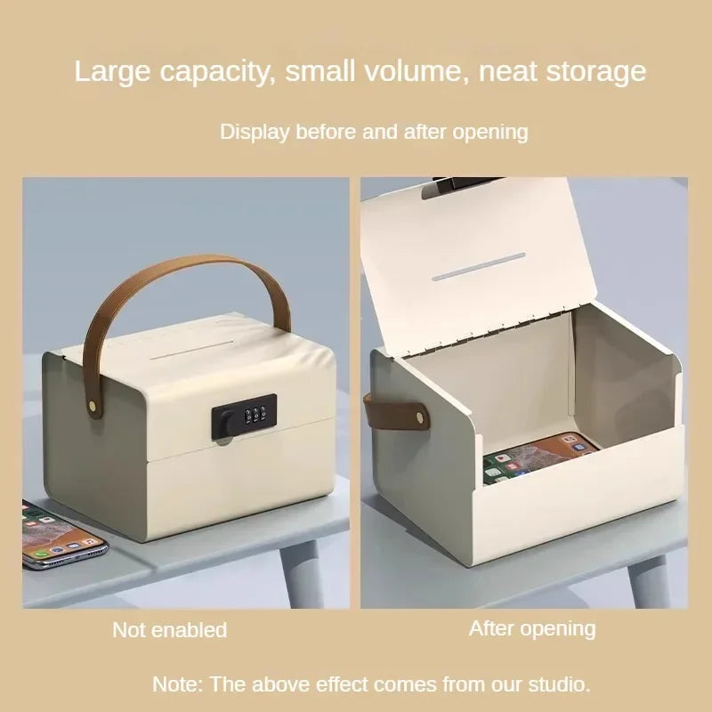 Metal Piggy Bank Password Lock Safe – Kids Money Saving Box Metal Money Box Axl